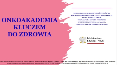 Projekt Onkoakademia kluczem do zdrowia