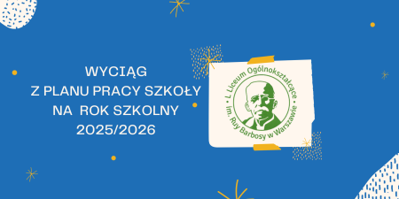 Wyciąg z planu pracy szkoły na rok szkolny 2025/2026
