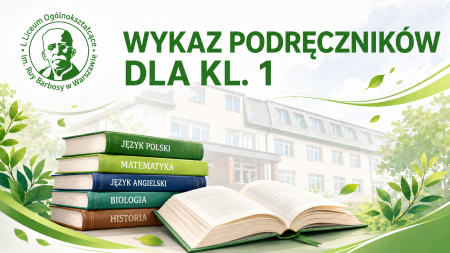 Wykaz podręczników dla klas 1 na rok szkolny 2026/2027